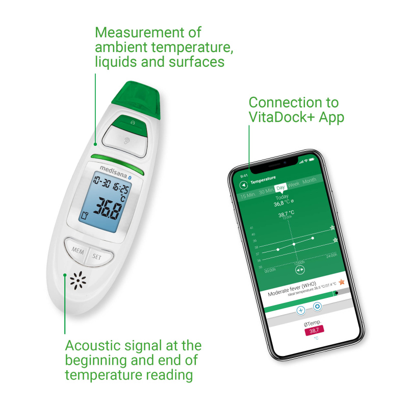 medisana® 750 Multifunctional thermometer connect TM