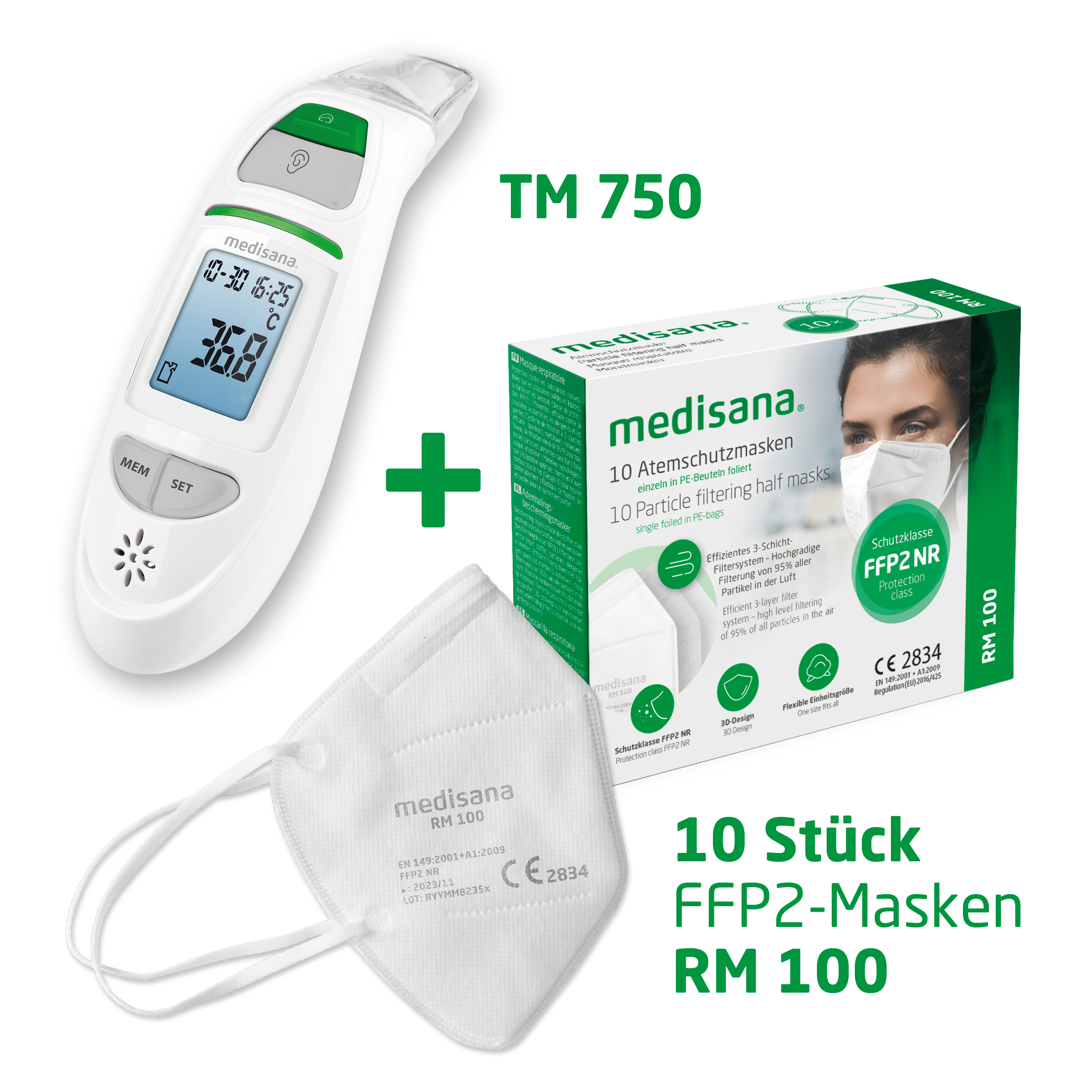 Infrared multifunctional medisana® 750 TM thermometer